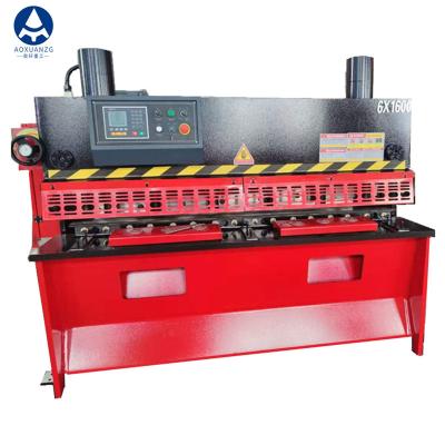 China QC11K-6x1600MM Hydraulic Hand Shearing Machine E21S Controller 6MM for sale