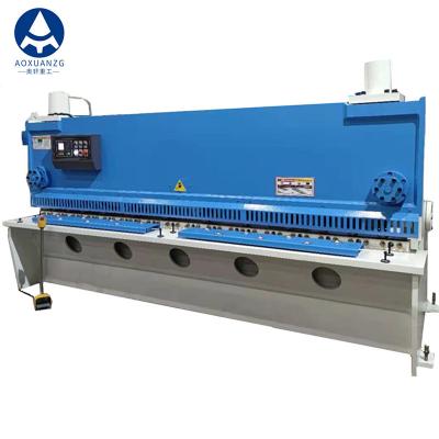 China 6mm Manual Sheet Metal Shearing Machine Brake White Blue E21S CNC Hydraulic Cutting Machine for sale