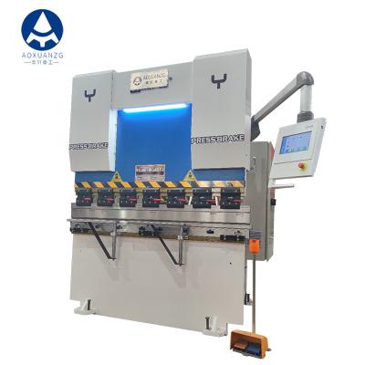 China Aluminum Press Machine Sheet Metal Bending Machine Hydraulic Press Brake Folding Machine with TP10S Controller for sale