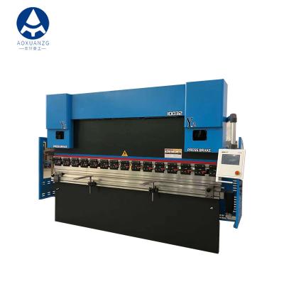 China 4000 mm 2000KN hydraulische afkantpersen, CNC handmatige plaatbuigmachine TP10S Te koop