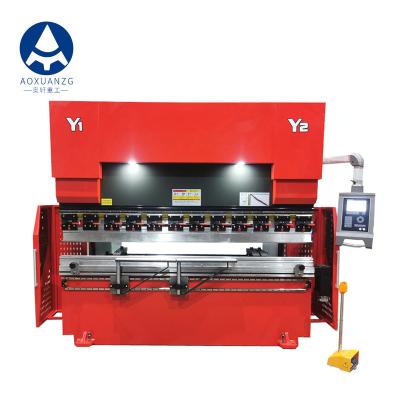 China Electric Hydraulic Press Brake 100 Ton Metal Steel Bending Machine Manual Delem DA52S for sale