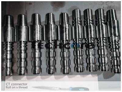 China AMMT Pin Coiled Tubing Tools Roll On x Thread Connector CT Connector for sale
