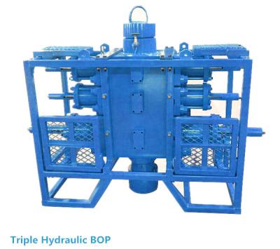China Triple BOP hidráulico del equipo del control de presión del manantial de la válvula del cable metálico en venta