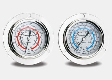 China R4O4a 2.5inch Oil Filled Vacuum Pressure Gauge Class 1.6 High And Low Pressure for sale