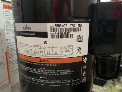 China R404a Copeland Scroll Refrigeration Compressor 50Hz ZB58KQE-TFD for sale
