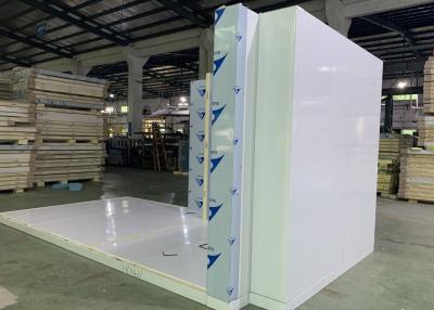 China Rounded Corner Walk In Coldroom 150mm Panel White Colorbond Kitchen Freezer Room for sale