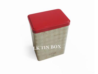 China Printed Vintage Rectangular Tin Can For Chocolate Gift Packaging for sale