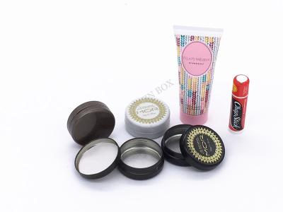 China D45mm Jurlique Lip Balm Small Tin Boxes Fashionable Eco Friendly Tinplate for sale