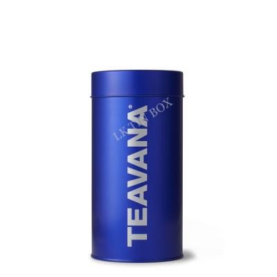 China Round Cylinder Printed Candy Tin Can For Cafe / Loose Tea , Metal Candy Tins for sale