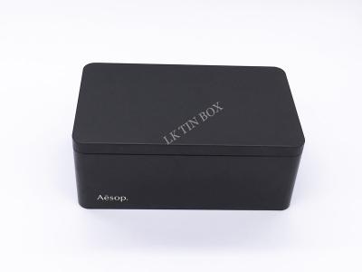 China Health Care Rectangular Tin Box , Personalized Tin Cans With Embossing And Ps Tray for sale