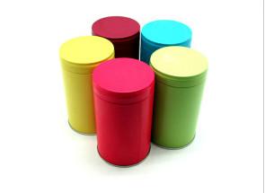 China Fantasy Candy Tin Can Small Round Containers With Stackable Inner Lid for sale