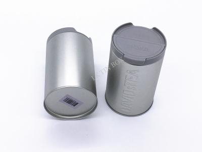 China Caja alta redonda de la lata del té y del café de la pequeña hojalata con la grabación en relieve y Debossing en venta