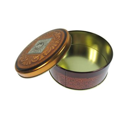 China D200 X 68mm Metal Round Tin Box Small Round Tins For Cake Food Customized for sale