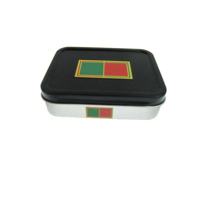 Китай Подгонянная форма коробки олова металла способа печати прямоугольная для упаковывать КОМПАКТНОГО ДИСКА DVD продается