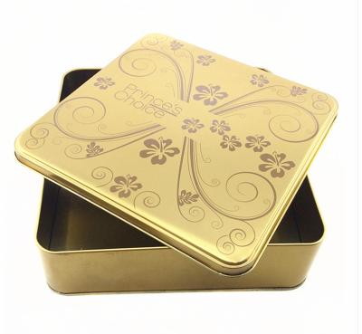 China Metal Tin Box Tin Metal Lunch Box Handle Metal Soap Tin Box Square Tin Box for sale
