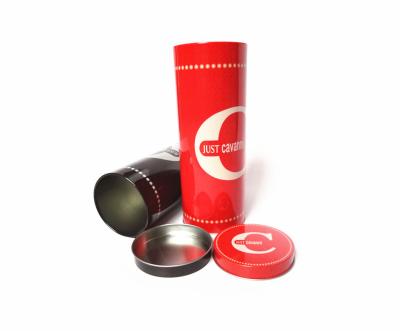China Cylinder 750ml Red Wine Tin Box Wine Bottle Tin Packaging With Embossing for sale
