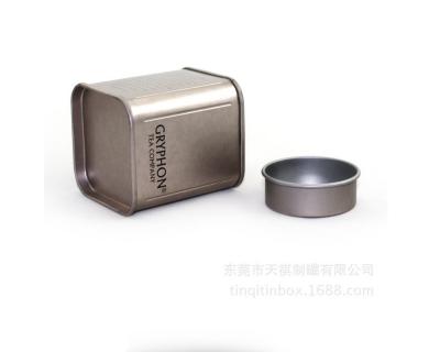 China Spice Cookie Custom Printed Small Rectangular Gift Mint New Tea Metal Tin Box With Round Cap for sale