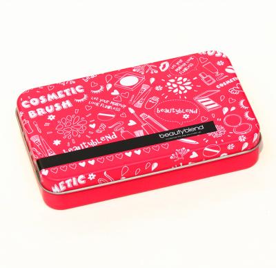 China Cosmetic Rectangular Tin Box ,  Metal Container Box 150*92*30H mm for sale
