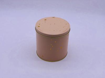 China Fashionable Cylindrical Round Tin Box , CMYK Color Tin Packaging Box for sale