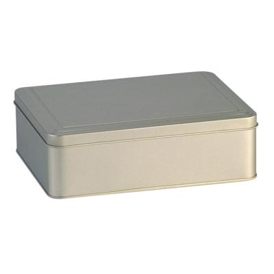 China Child Resistant Rectangular Tin Box With Printed And Embossed Logo for sale