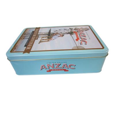 China Pre-Roll Metal Child Proof Rectangular Tin Box For Medical Packaging for sale