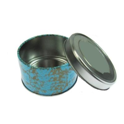 China Custom Printed Round Child Resistant Pre-Roll Metal Tin Box For Medical Package for sale