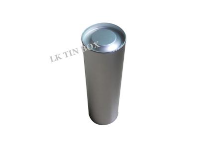 China Russia Cylinder Vodka Gift Tin Box / Wine Bottle Tin With Plug In Airtight Lid for sale