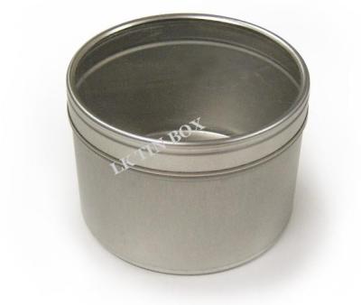 China 75 Gram Candle Tin Cans Round Tin Can Packaging For Candles Ps Window On The Lid for sale