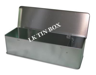 China Plain Hand Rolled Tobacco Rectangular Tin Box , Cigarette Storage Box for sale