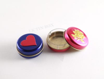 China Lunch Storage Round Small Tin Boxes / Tin Box Pokemon For Lip Balm Packaging for sale
