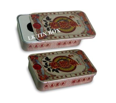 China Pink Candy Mint Tablets Small Tin Boxes 83 x 62 x 16 mm ISO9001 2008 Approved for sale