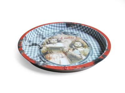 中国 D326x19 mm のパブのための皿に役立つ円形の金属型ビール皿 販売のため
