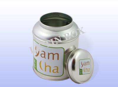 China Custom Loose Green Oolong Tea Tin Container Storage Box Airtight CMYK offset printing for sale