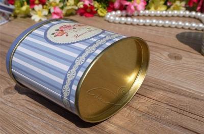 中国 0.23mm の厚さのギフトの楕円形の錫箱のキャンデー/コーヒー包装のための注文のロゴの印刷物 販売のため