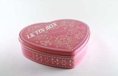 China Mor Pink Candy Tin Can For Christimas Holiday , Metal Candy Box LFGB for sale