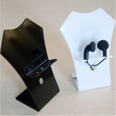 China Suporte dos auriculares dos dispositivos bondes acrílicos estáveis da exposição/peso leve acrílicos quentes da cremalheira à venda