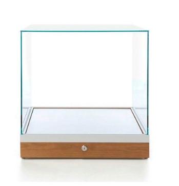 China Custom Design Home Glass Display Cabinet With Lock for sale
