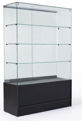 China Free Standing Glass Display Cabinet For Crystals Providing Maximum Exposure for sale