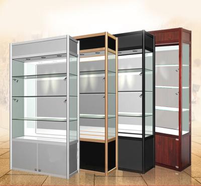 China Living Room Glass Display Cabinets , Glass Watch Display Cabinet Any Size Optional for sale