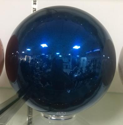 China A exposição visual do ornamento de aço inoxidável do jardim da bola do espelho sustenta a suspensão do teto à venda