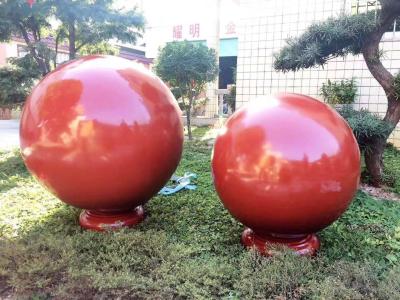 China 25cm Copper Stainless Steel Garden Decorative Balls Ornaments Powder Coating for sale