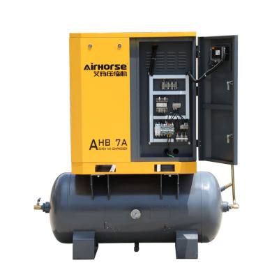 China Factory competitive price 5.5kw-15kw screw compressor with tank two in one for sale