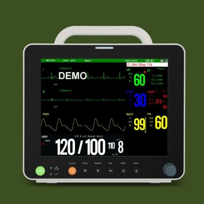 China 12.1'' Color TFT Display Veterinary Multi Parameter Patient Monitors With ECG for sale