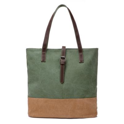 China Canvas promotion gifts summer handbag beach bags in mint color for sale