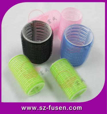China Large Soft Velcro Self Grip Hair Rollers With Handle For Curly Hair for sale