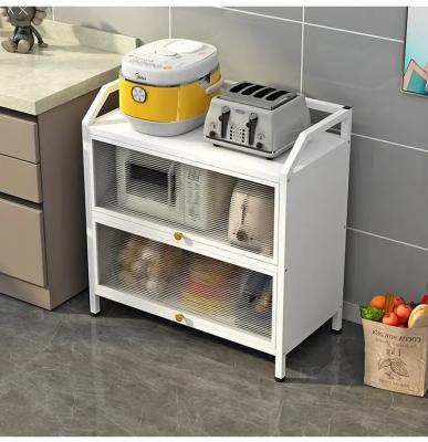 China Bata para baixo a estrutura que os armários de cozinha modernos pavimentam a cor móvel de RAL à venda