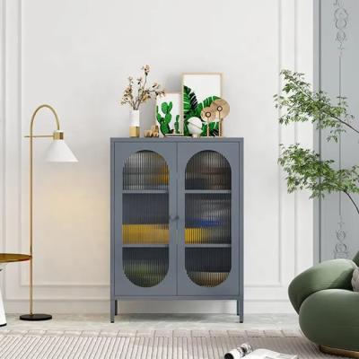 Китай Высококачественный бортовой шкаф с кухни двери Changhong шкафом хранения sideboard стеклянной алюминиевым стальным с ногой продается