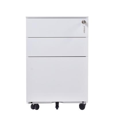 China 60kgs Loading Capacity White Mobile Pedestal for sale