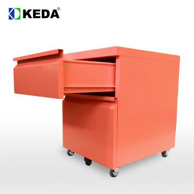 China Fully Assembly 0.13 CBM SGS Metal Mobile Pedestal for sale