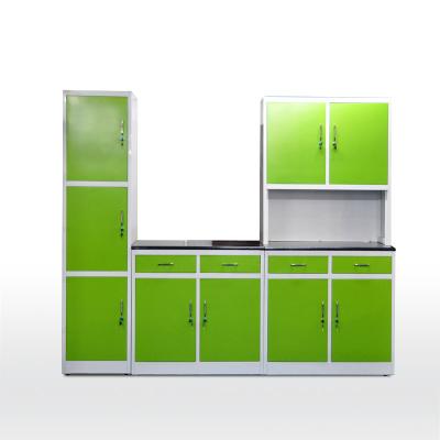 China Flat Pack RAL Color H1920mm Steel Kitchen Cabinet for sale